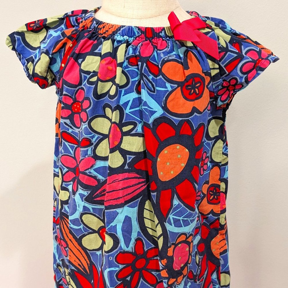 Hanna Andersson floral dress, size 100cm (US size 4)